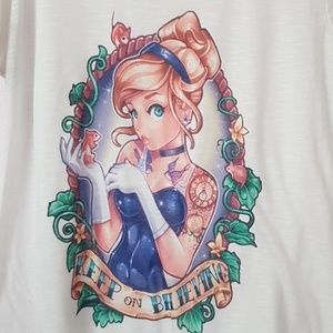 d-mambo Tops - Tattoed Cinderella tshirt size plus size xxl d-mambo Tops - Tattoed Cinderella tshirt size plus size xxl